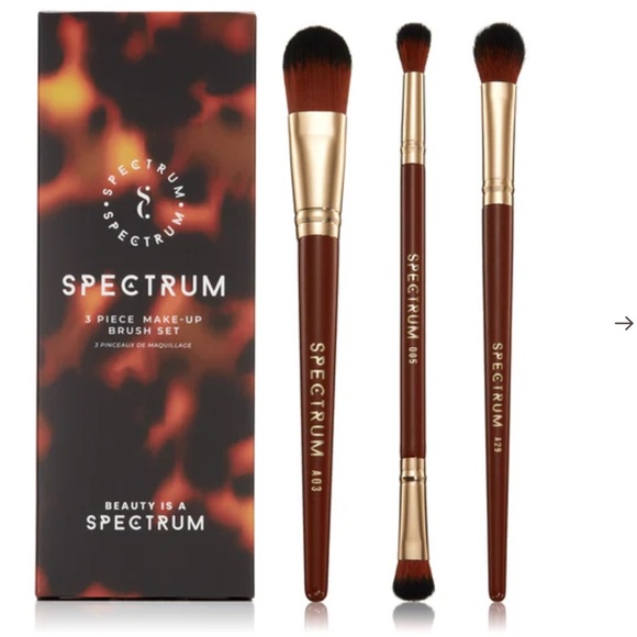 Spectrum Pantherine 3 Piece Makeup Brush Set - Picture 2 of 6